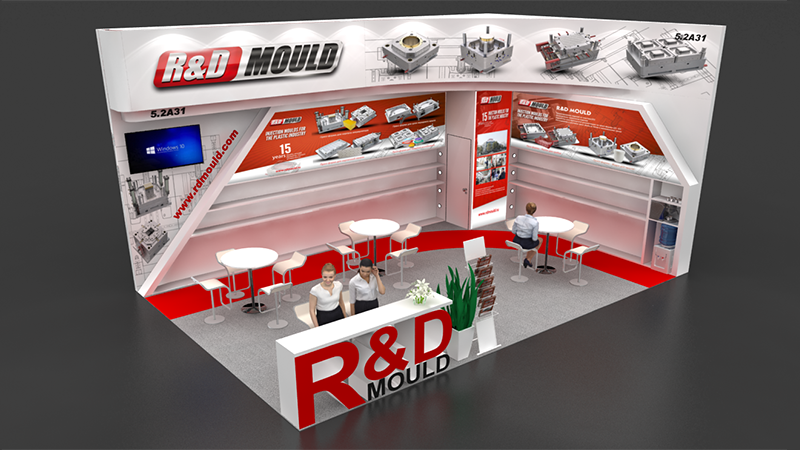 展览设计R&D MOULD,模具公司展台搭建-chin
